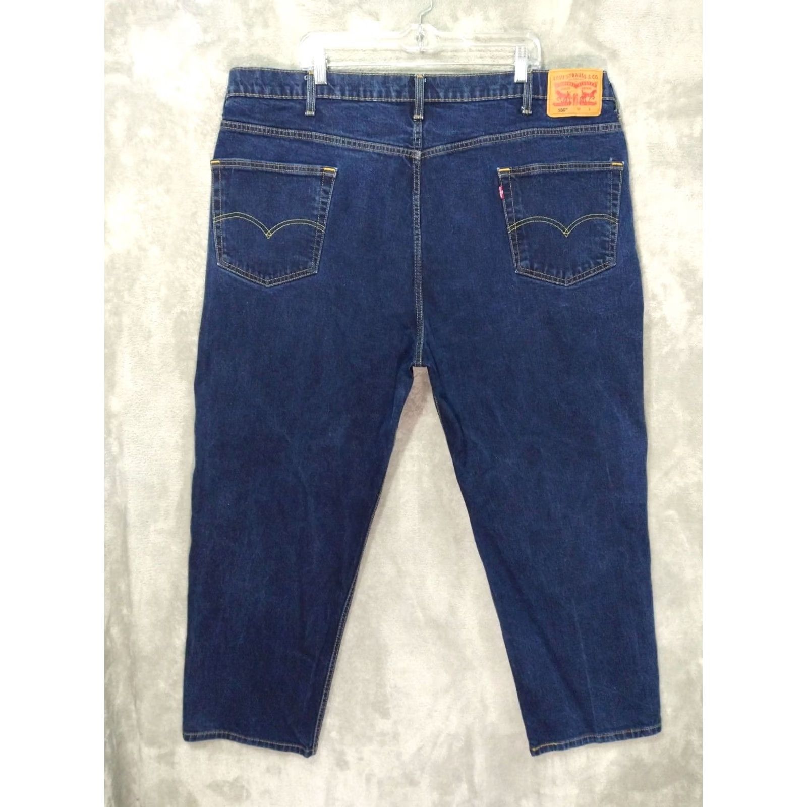 Levi's Levis 550 Jeans Mens 48x29 Blue Denim Relaxed Fit Tapered Leg Dark Wash Jeans Mens 48 Blue Denim Dark Wash Levi's 550 Relaxed Fit Tapered Jeans Size US 32 / EU 48 - 2 Thumbnail