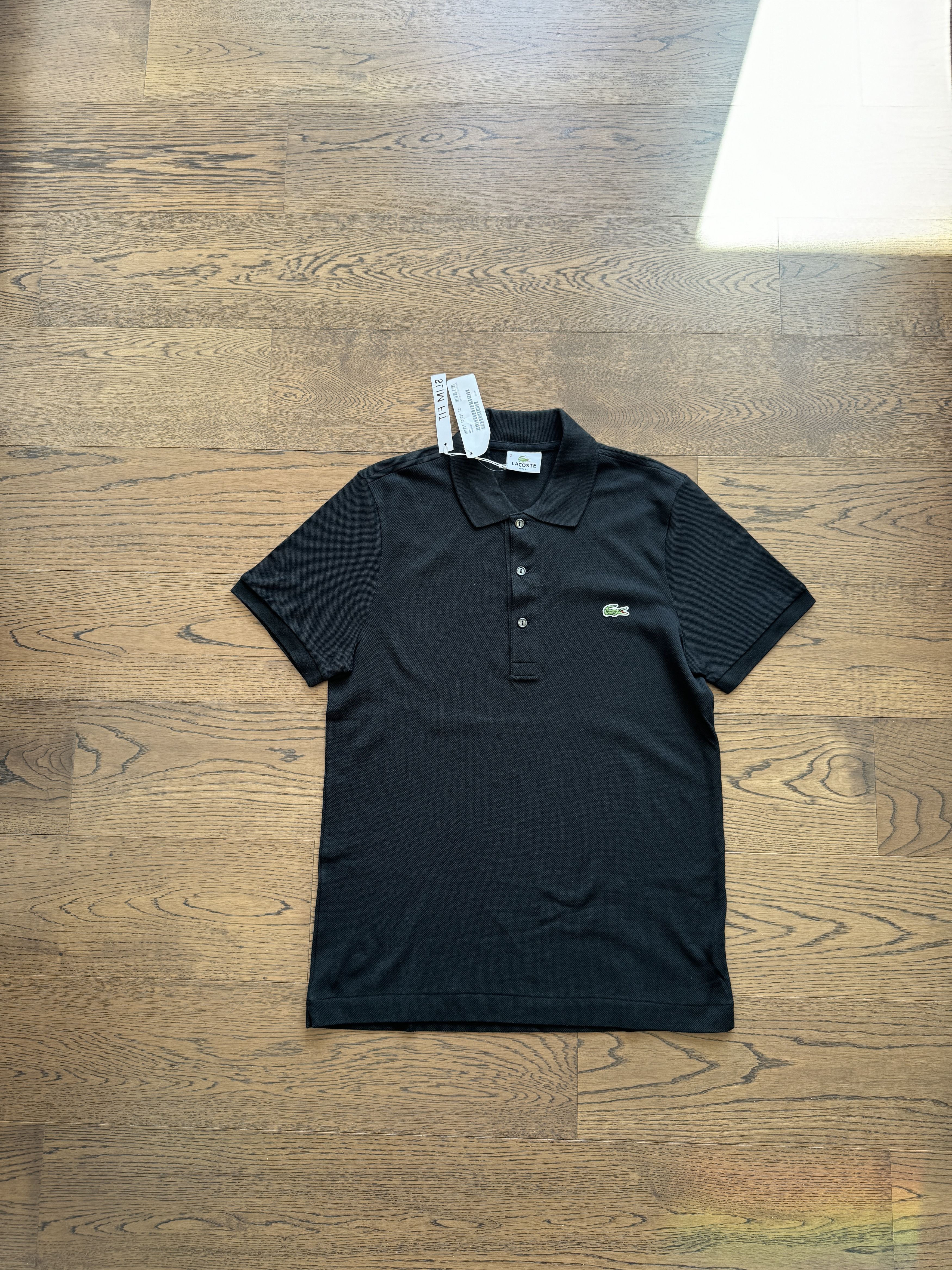 Lacoste Locaste France Mens Devanlay Black Cotton Pique Polo Shirt Size US S / EU 44-46 / 1 - 2 Thumbnail