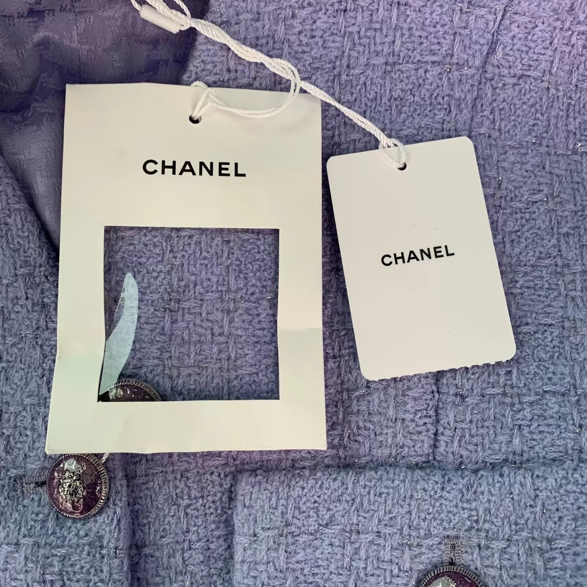 Chanel Chanel Women's Wool Coat Light Purple Size 38 Size S / US 4 / IT 40 - 6 Thumbnail