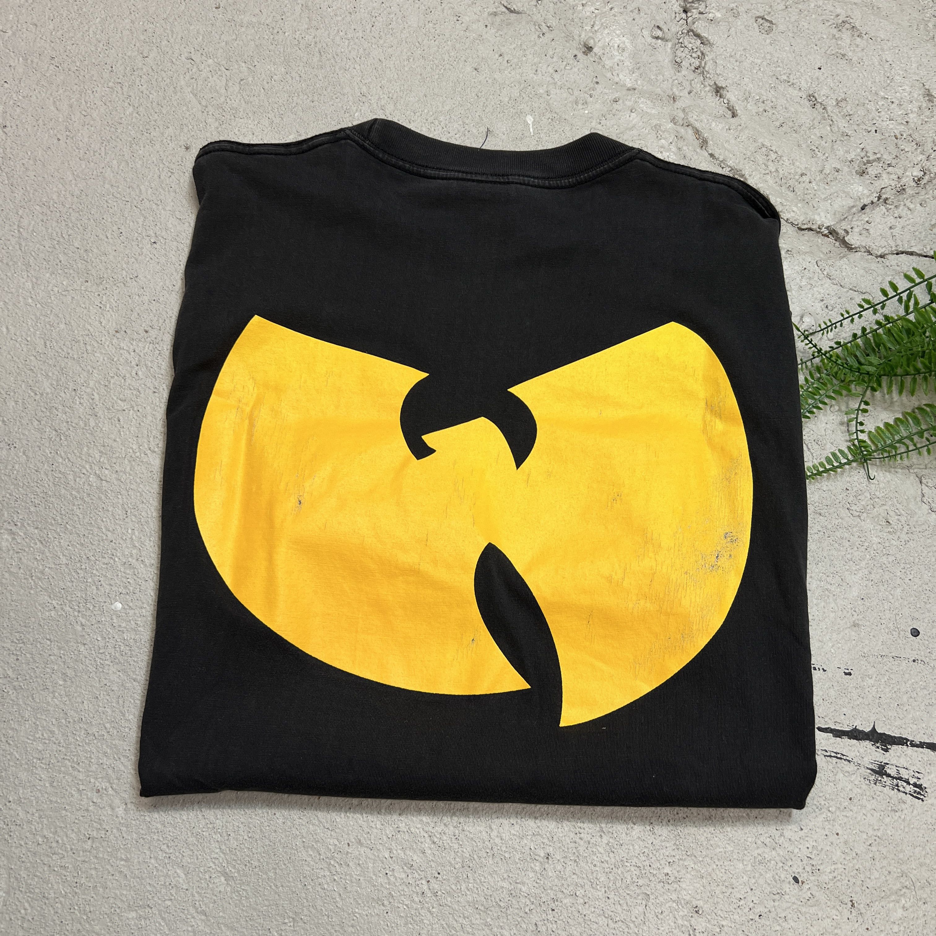 Vintage × Wu-Tang Clan 1990s Wu Tang Hip Hop Promo Rap Style Black Tee Size US L / EU 52-54 / 3 - 2 Thumbnail