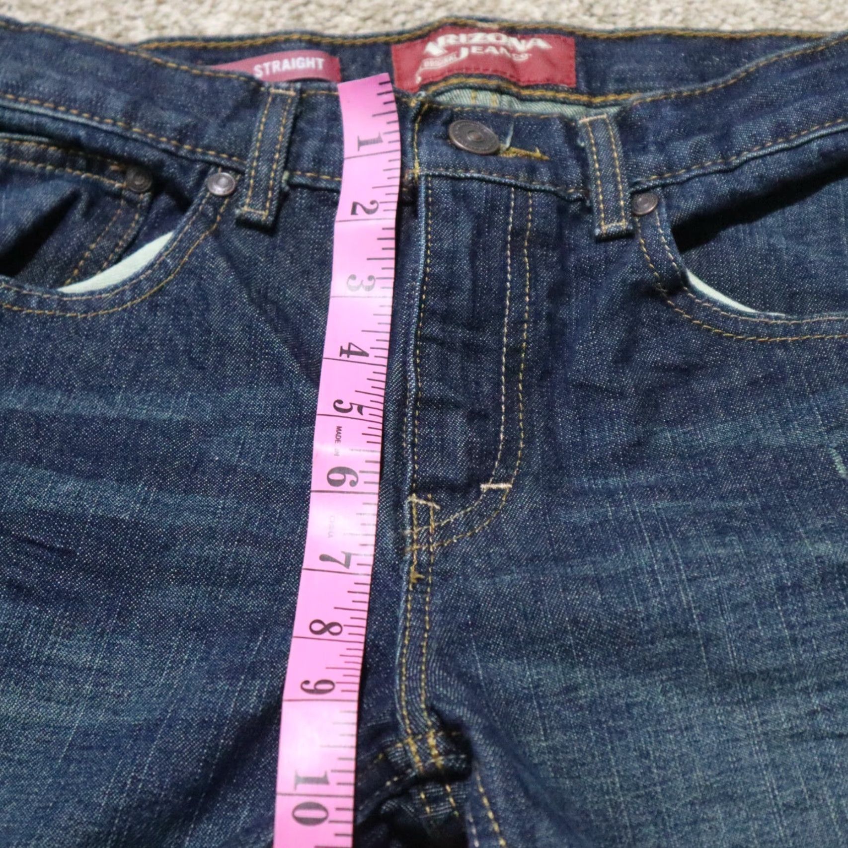 Vintage VINTAGE ARIZONA JEAN CO. Jeans Denim Blue Women's Size 16 5-Pocket Design Slim Straight Leg Jeans Advanced Flex 360 Size 38" / US 16 / IT 52 - 4 Thumbnail
