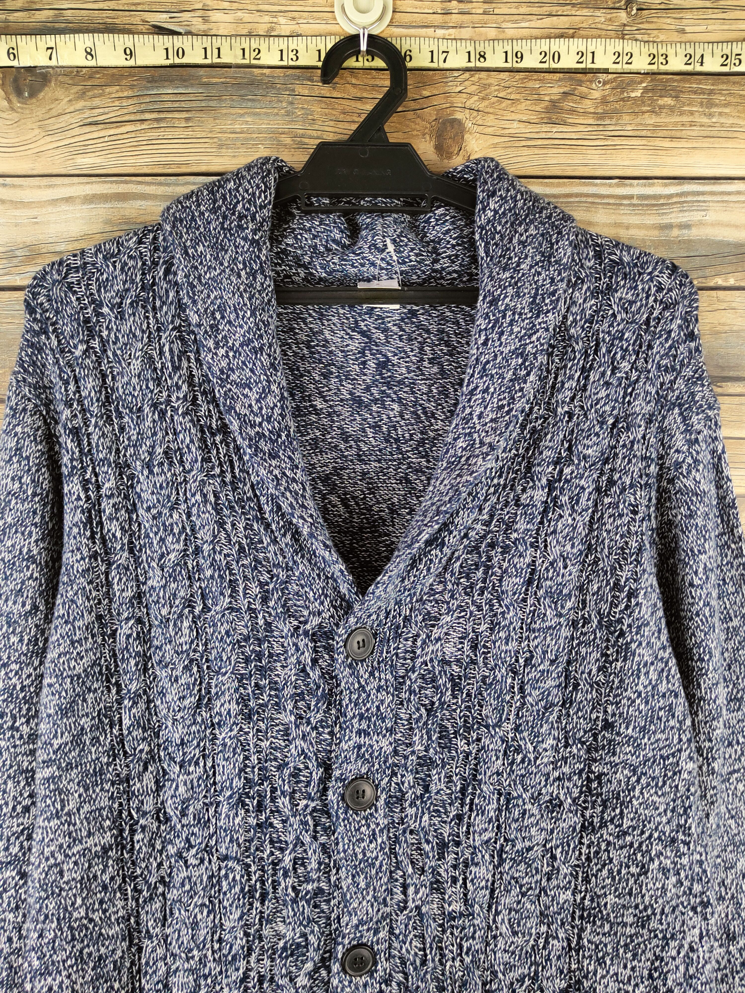 GU DL GU Navy Knitwear Cardigan #46-197 Size US L / EU 52-54 / 3 - 2 Thumbnail