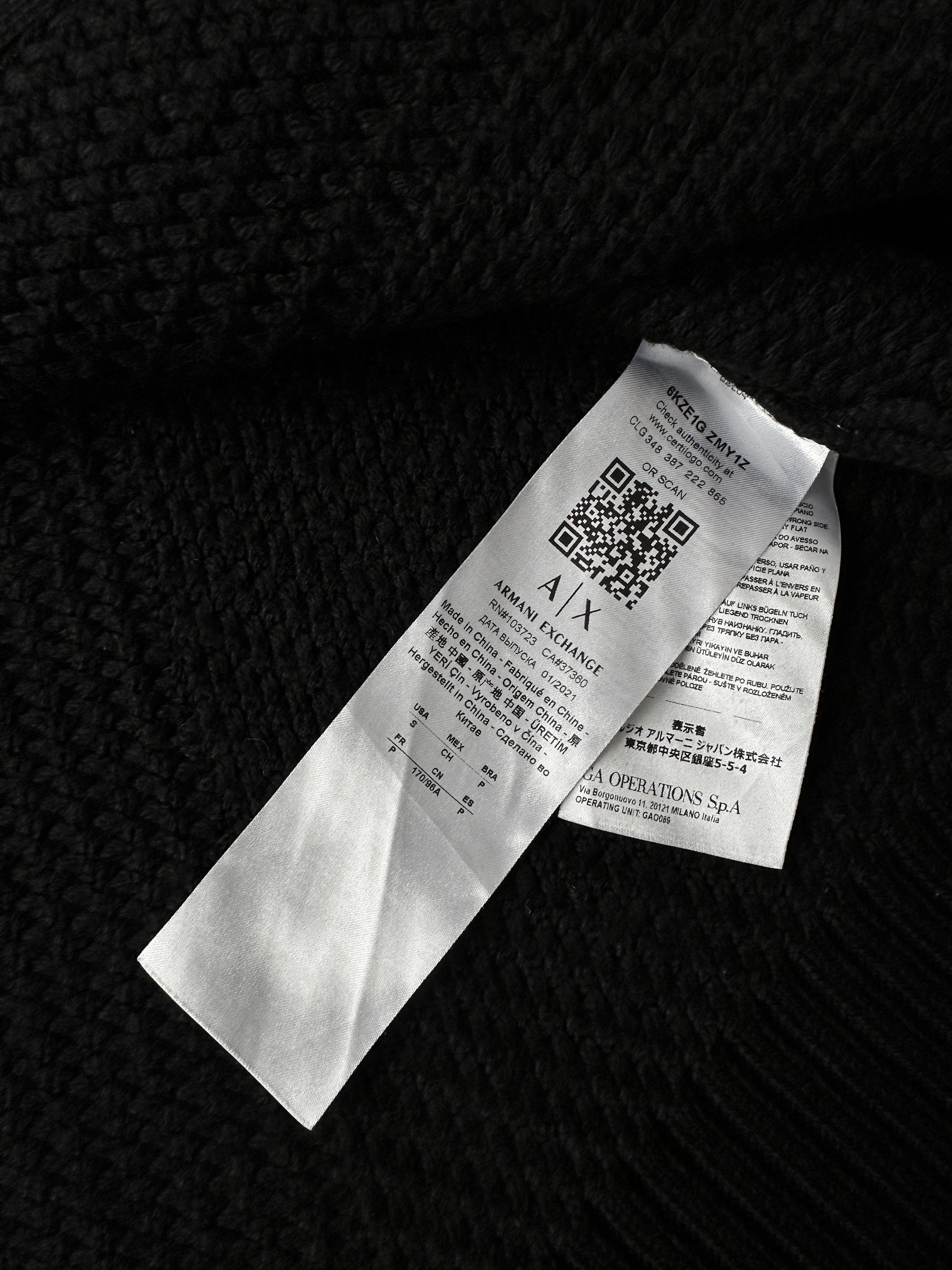 Armani Exchange Armani Exchange black zip sweater Size US S / EU 44-46 / 1 - 8 Thumbnail