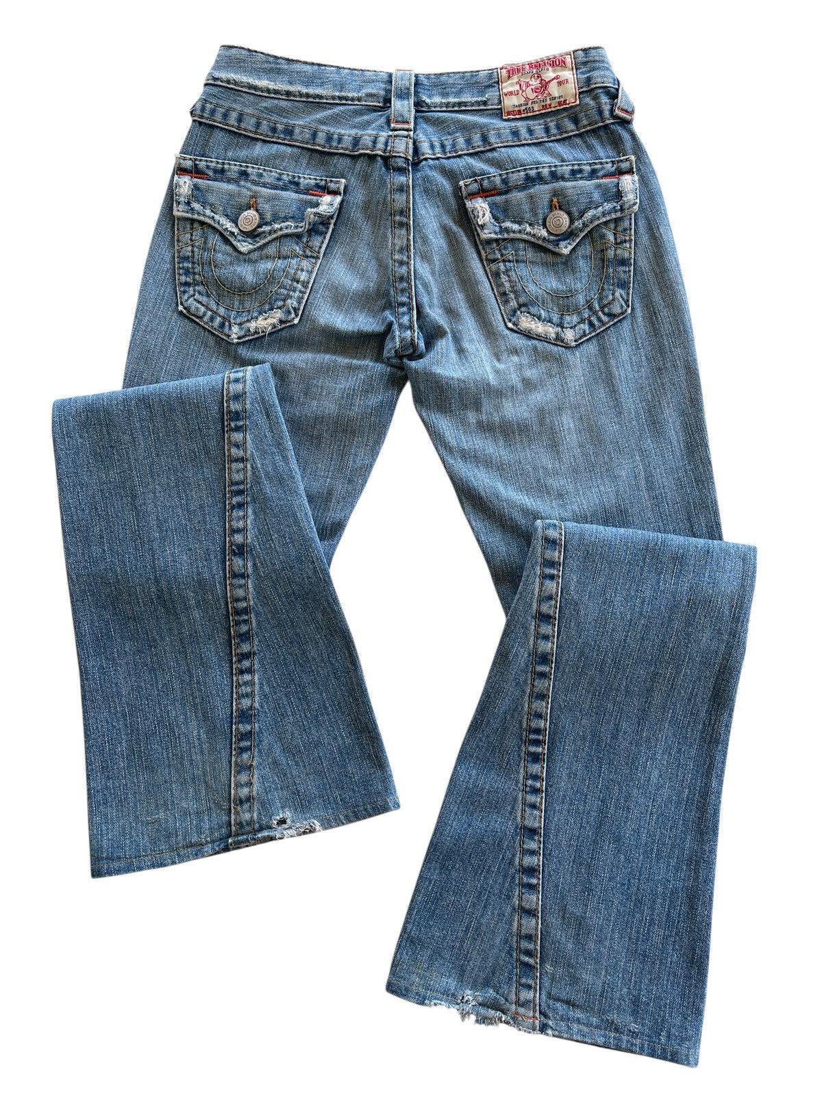 True Religion True Religion Distressed Flare Women Denim Size 26" / US 2 / IT 38 - 5 Thumbnail