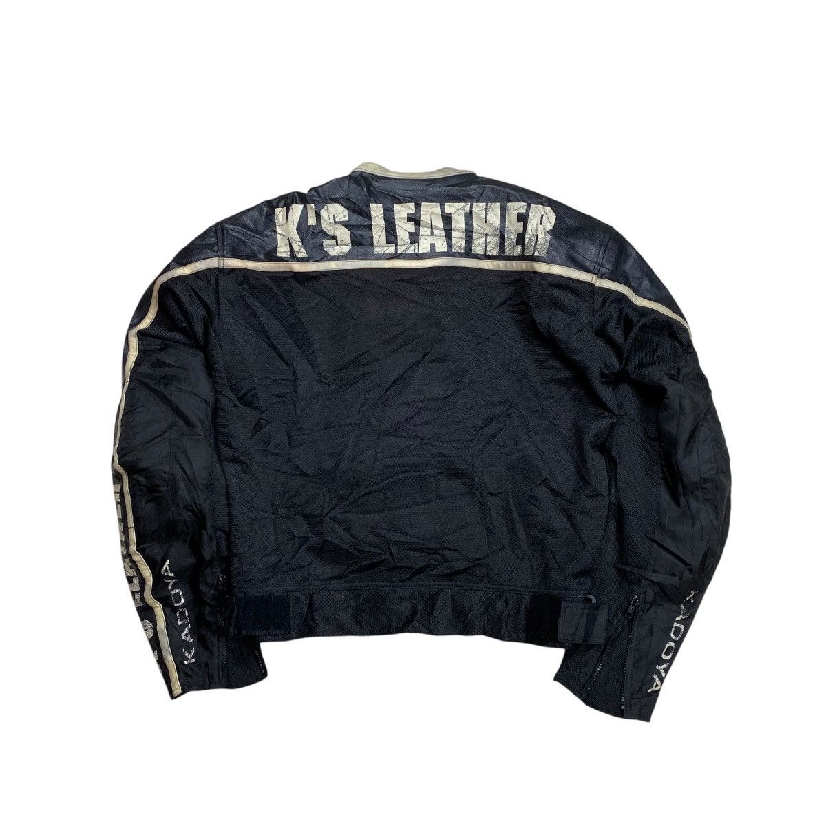 Kadoya Kadoya Black Horse Leather Mesh Bikers Jacket Size US L / EU 52-54 / 3 - 7 Thumbnail