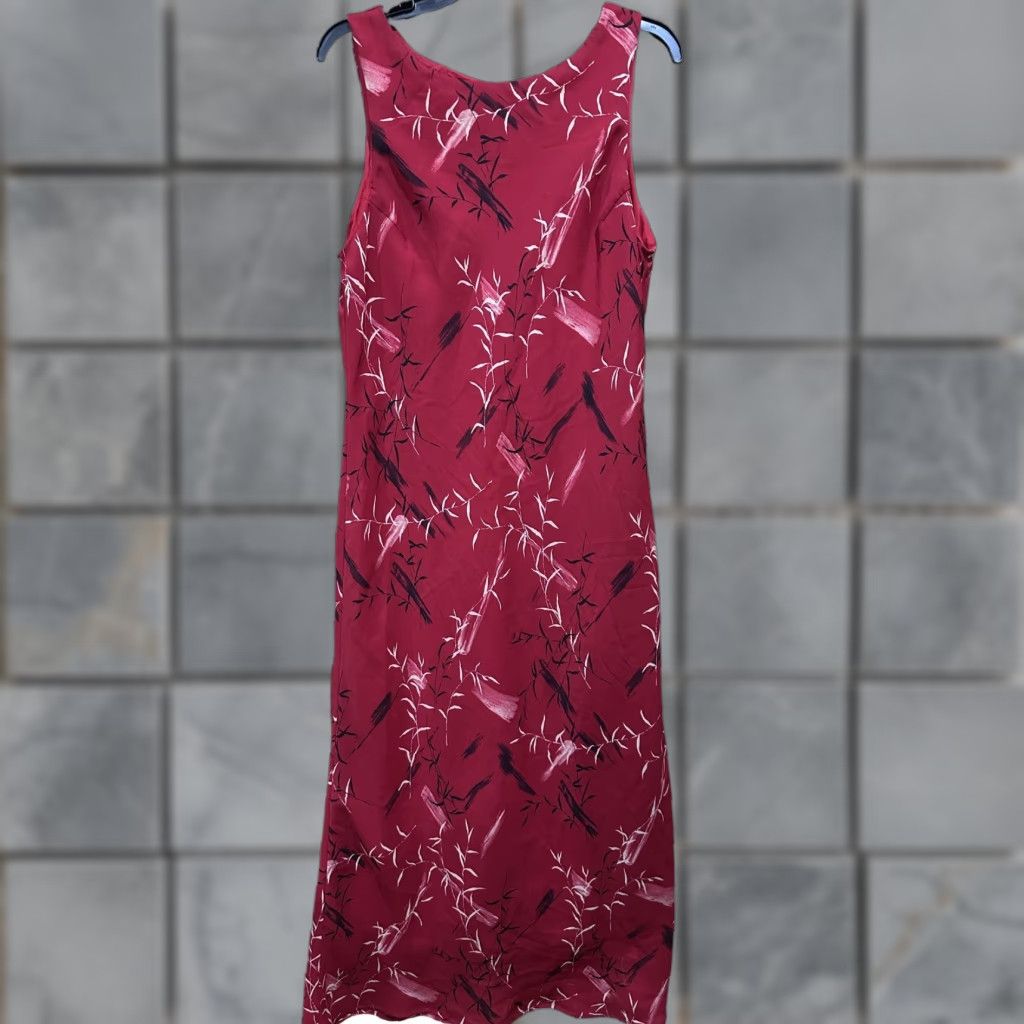 Vintage VINTAGE JM Studio Dress Womens 14 Red Floral A-Line Maxi Lined Fairy Y2K Size XL / US 12-14 / IT 48-50 - 1 Thumbnail