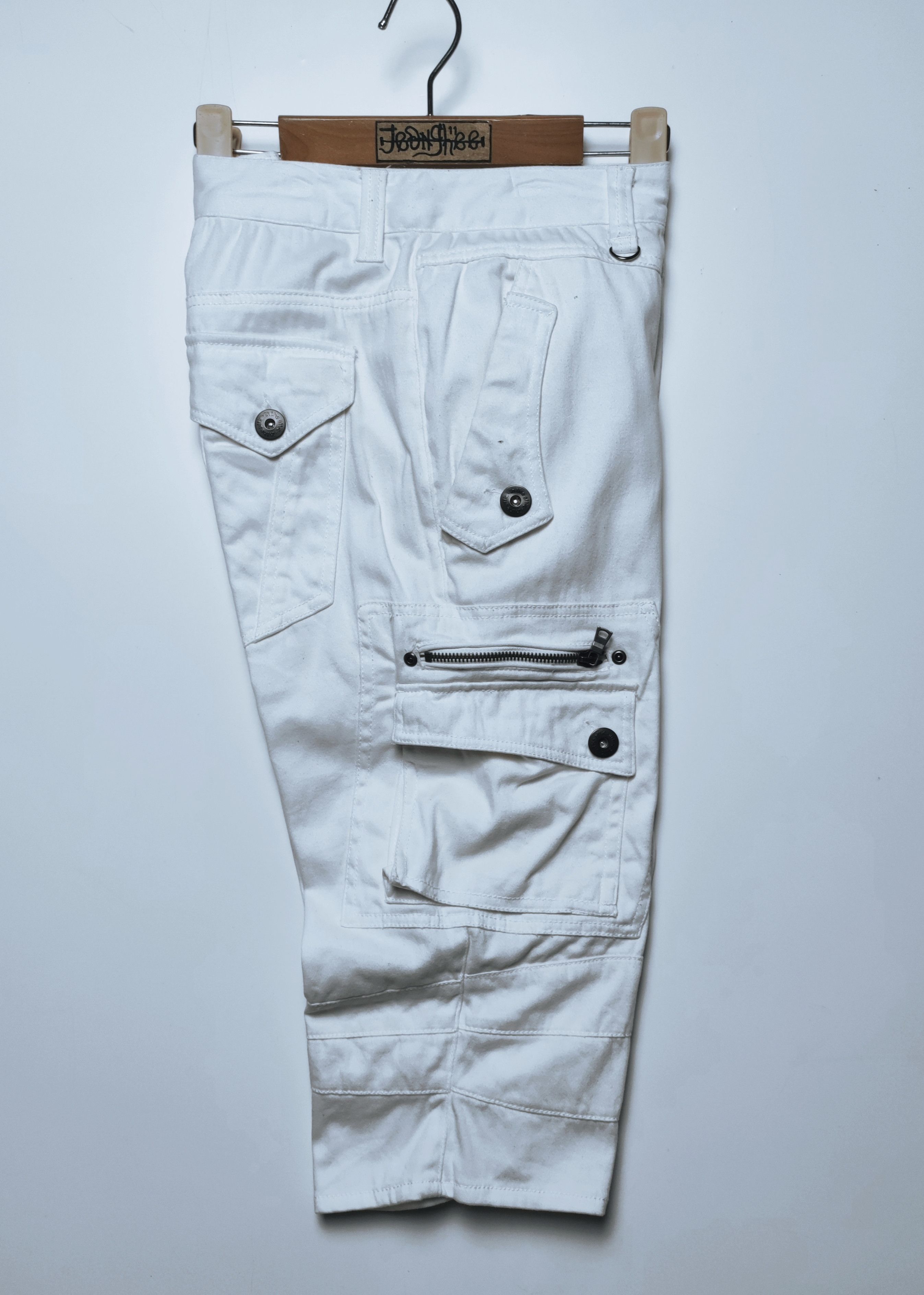 Japanese Brand In The Attic Punk Inspired Multipocket Cargo 3/4 Pants Size US 32 / EU 48 - 2 Thumbnail