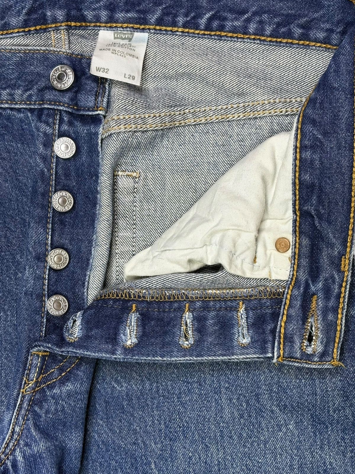 Levi's Vintage 90s Levis 501 Blue Wash Distress Loose Baggy Jeans Size US 31 - 3 Thumbnail