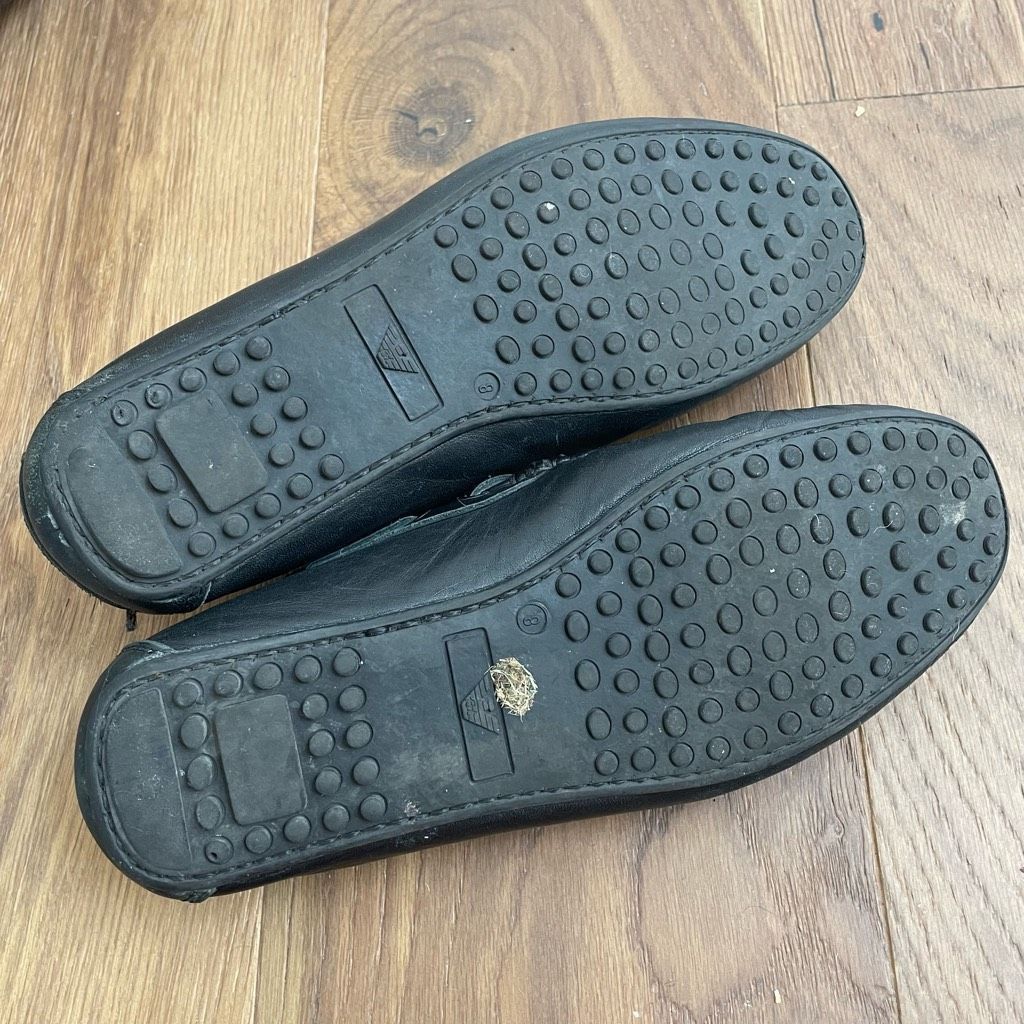 Emporio Armani Emporio Armani Driving Loafers Moccasins Leather Horsehair $ Size US 8 / EU 41 - 9 Thumbnail
