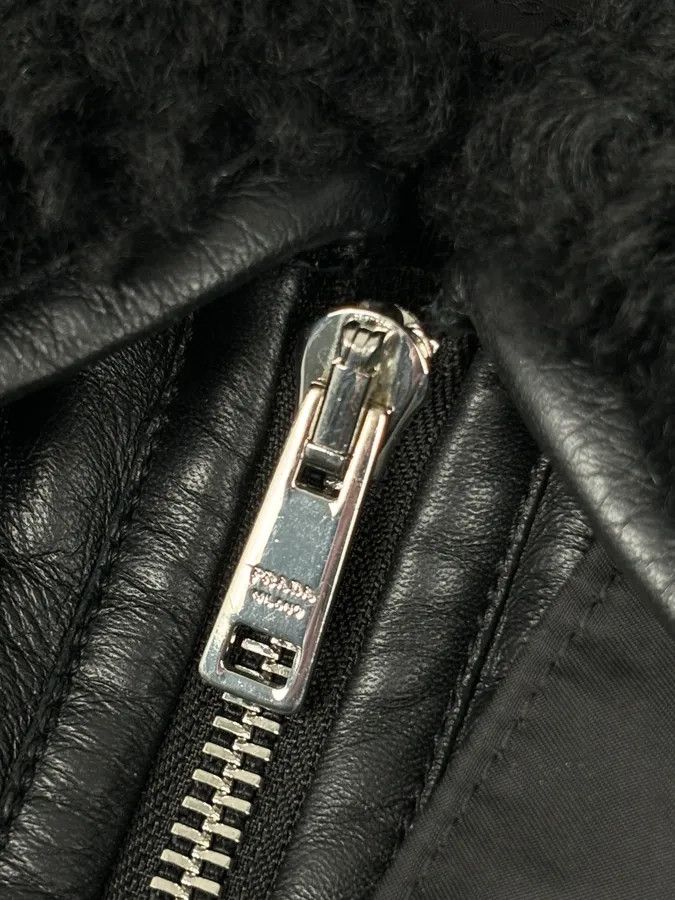Prada AW2018 Prada Black Puffer Shearling Leather Jacket Size US M / EU 48-50 / 2 - 9 Thumbnail