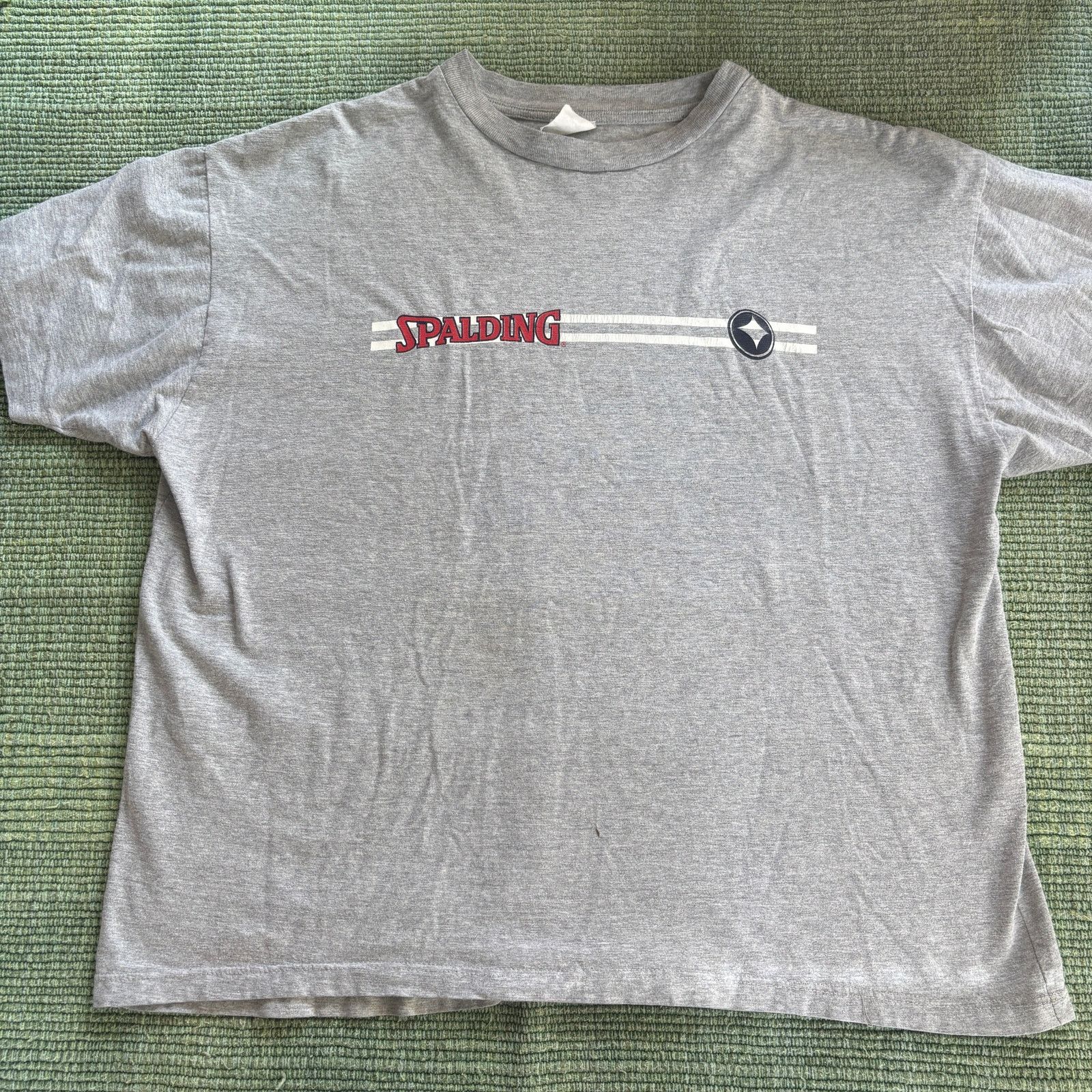 Spalding × Vintage Vintage 90s Spalding basic gray sports tee shirt size L Size US L / EU 52-54 / 3 - 1 Thumbnail