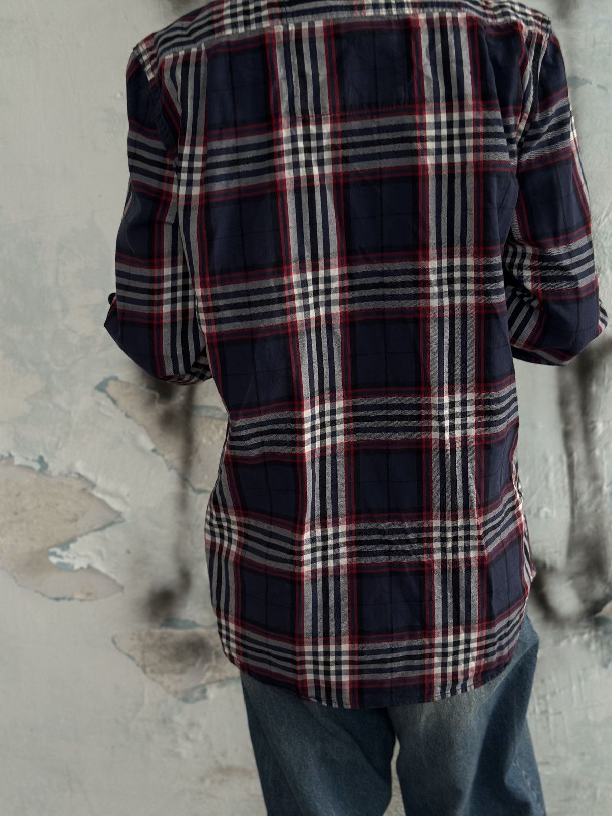 Superdry VTG Checked Shirt Super-dry Size M Dark Blue Y2K 00s USA Size US M / EU 48-50 / 2 - 7 Thumbnail