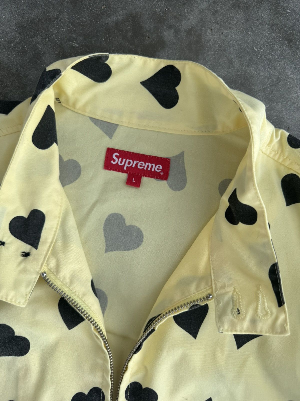Supreme Supreme Light Jacket Heart Butter Yellow rare streetwear Size US L / EU 52-54 / 3 - 3 Thumbnail
