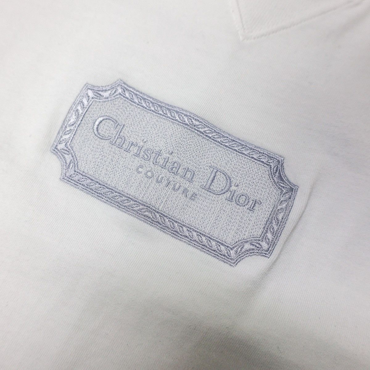 Dior Christian Dior Couture Embroidered Logo Relaxed-Fit T-Shirt Size US XXL / EU 58 / 5 - 2 Thumbnail