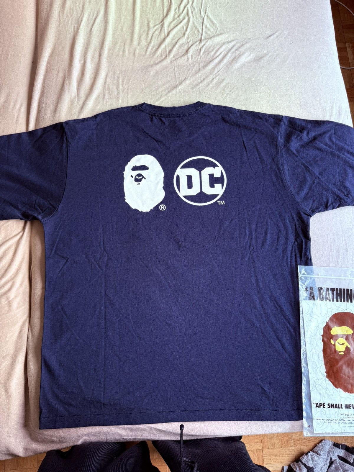 Bape × DC Comics 2XL BAPE x DC Baby Milo Superman navy relaxed fit Size US XXL / EU 58 / 5 - 11 Thumbnail