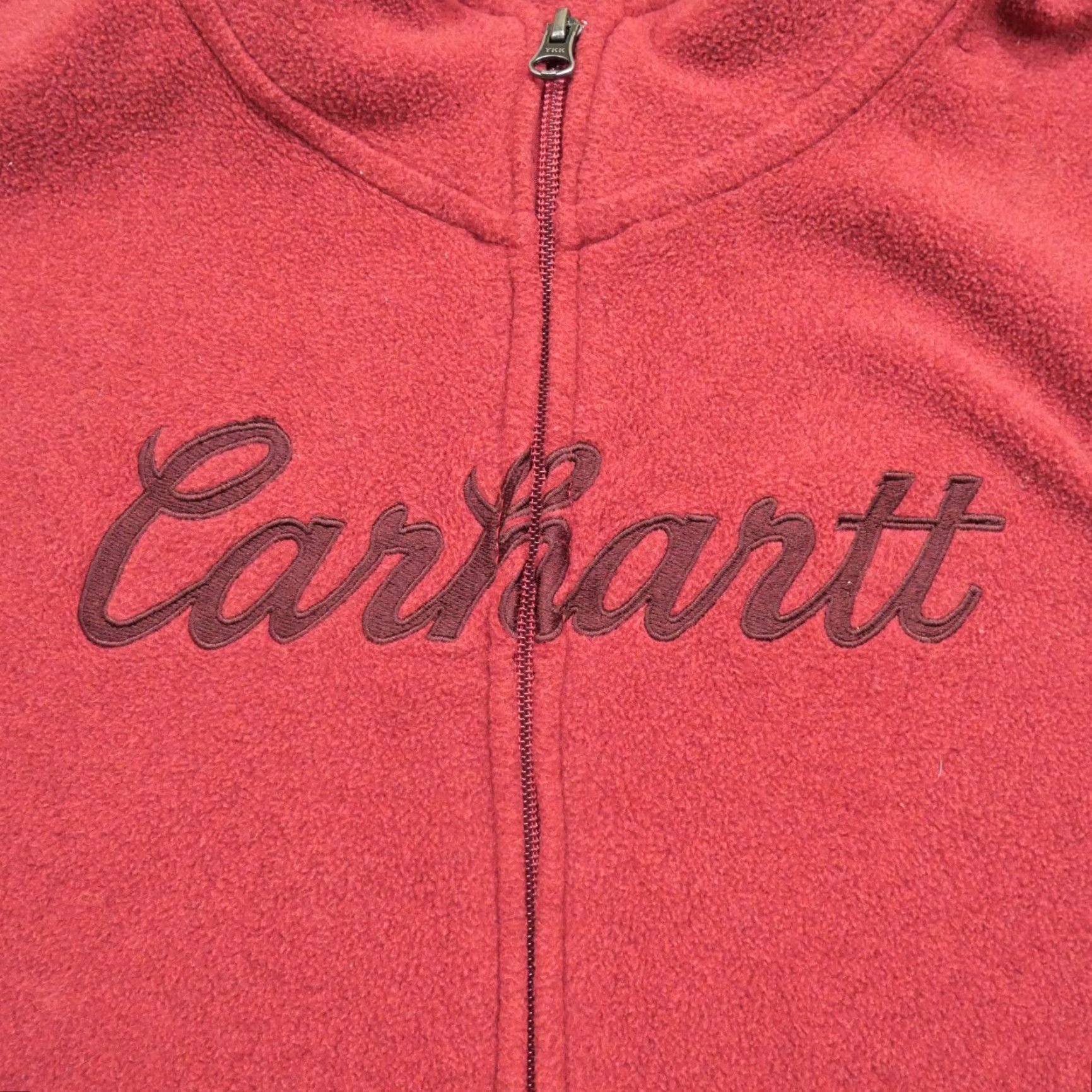 Carhartt VINTAGE Carhartt Vest Womens L Red Fleece Outdoors Casual Zip Sleeveless Size L / US 10 / IT 46 - 3 Thumbnail