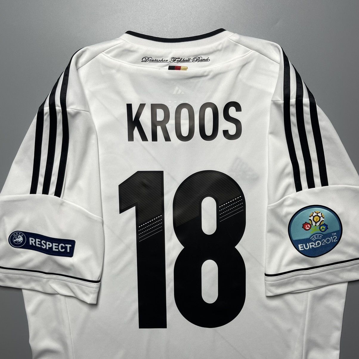 Adidas GERMANY ADIDAD 2012 EURO FOOTBALL HOME JERSEY #18 KROOS Size US M / EU 48-50 / 2 - 10 Thumbnail