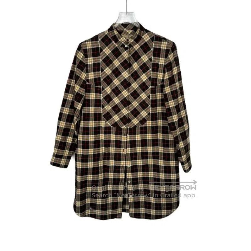 Burberry Burberry Women's Cotton Dress in Dark Brown. Size L / US 10 / IT 46 - 1 Thumbnail