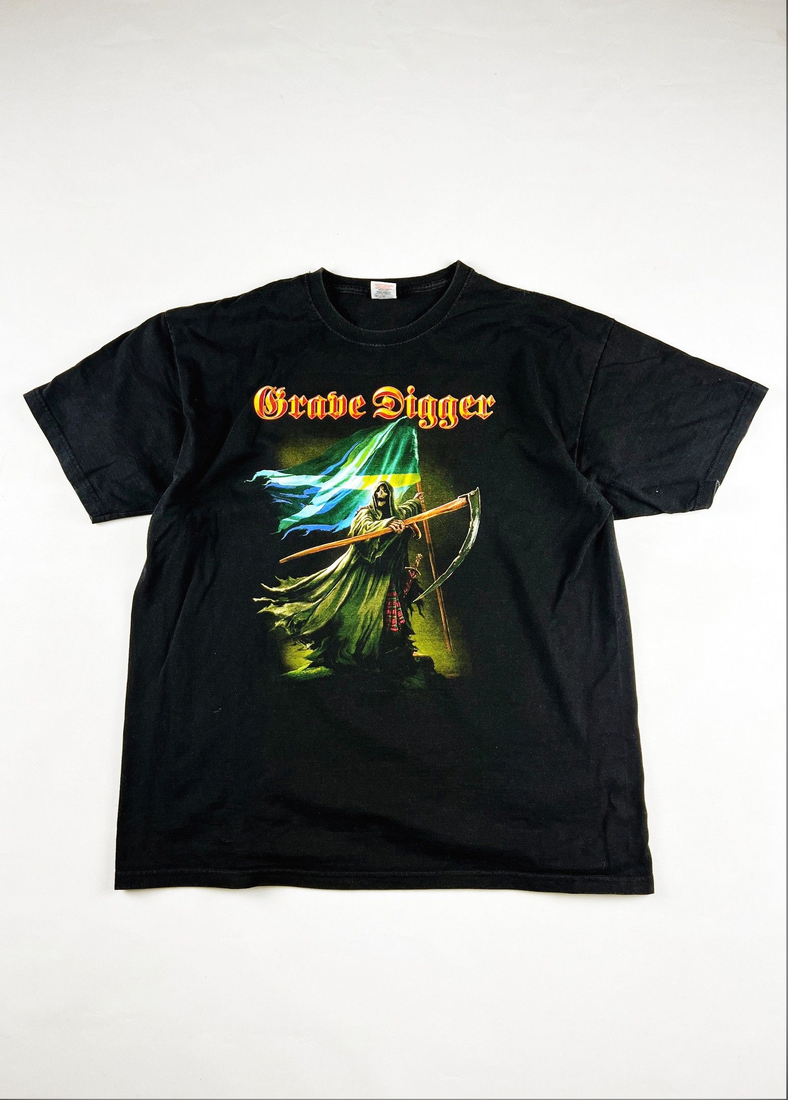 Vintage Grave Digger Hammer of The Scots Rock T-shirt