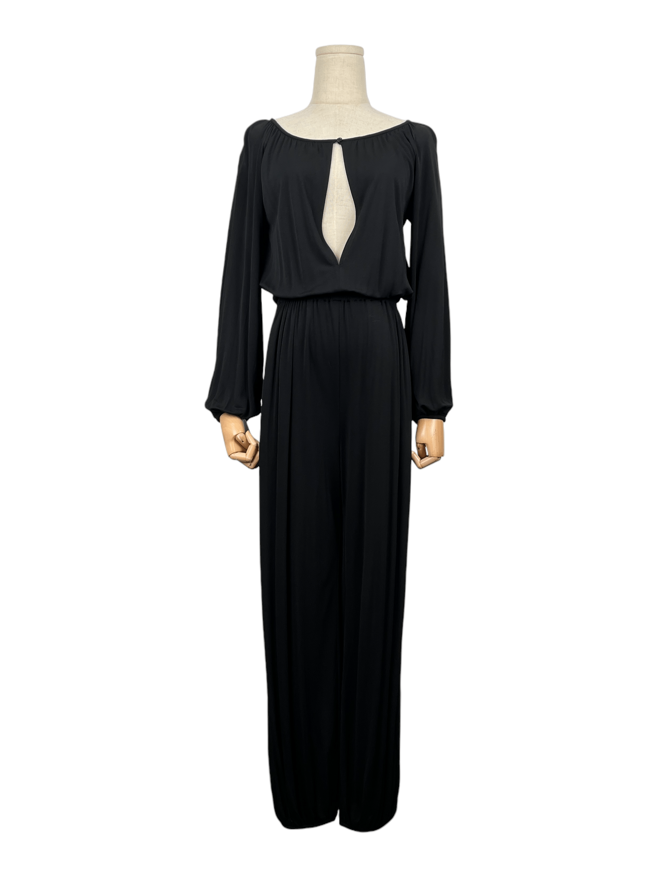 Dior Christian Dior Jumpsuit With Open V And Elastic Waistline Size XS / US 0-2 / IT 36-38 - 1 Thumbnail