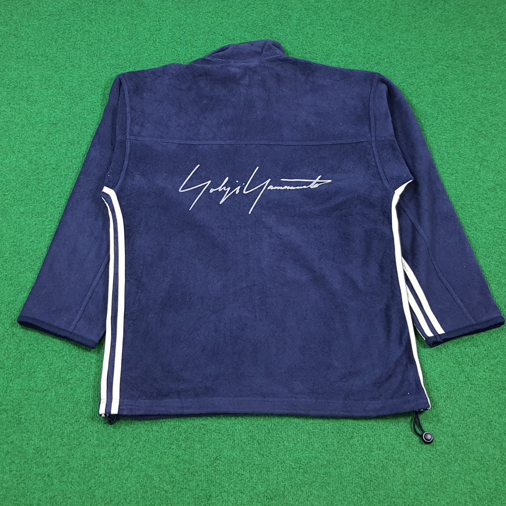 Adidas Vintage Adidas Track Jacket Fleece Full Zip Custom Y's Logo Size US L / EU 52-54 / 3 - 4 Thumbnail