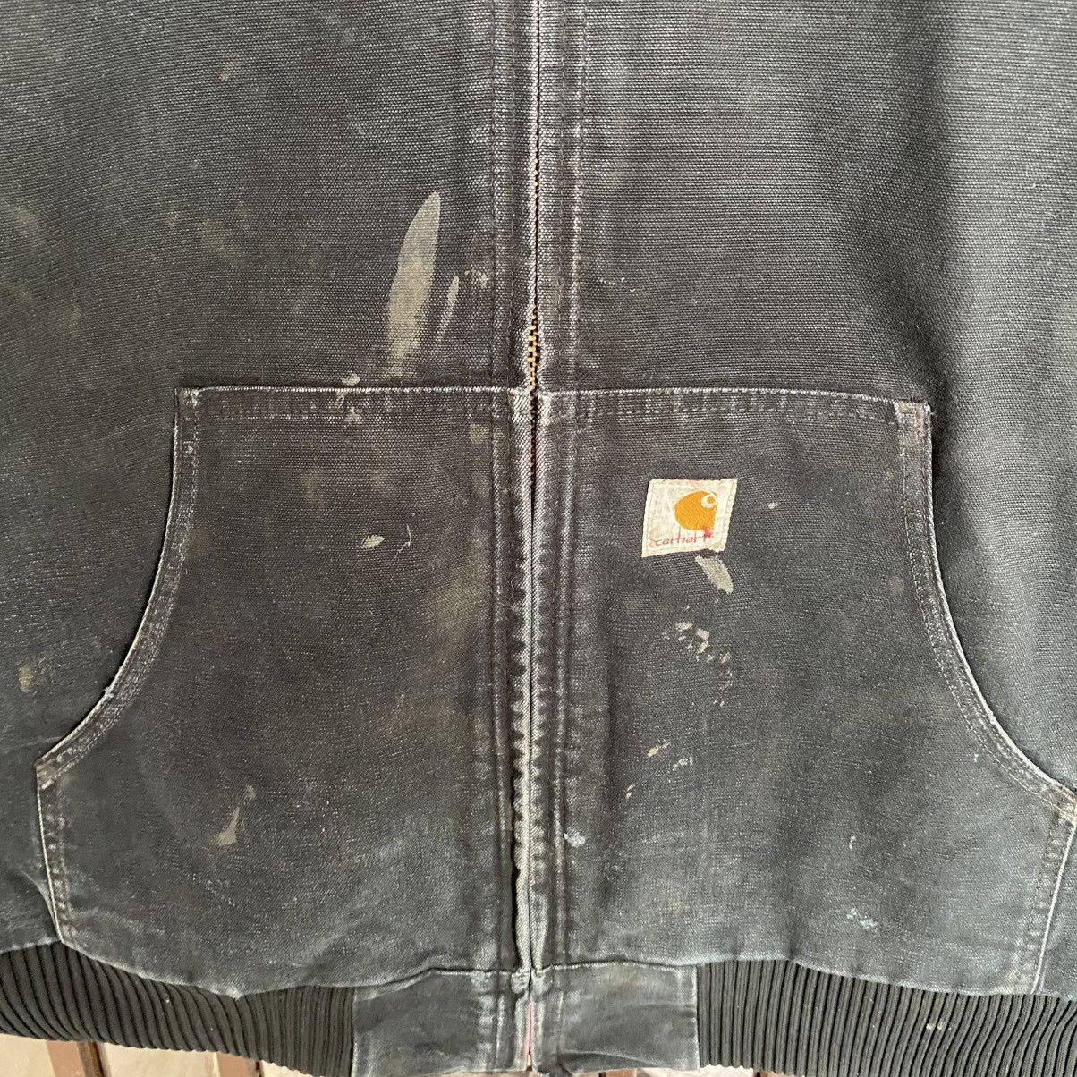 Carhartt Vintage Carhartt Black Active Hooded Jacket Size US XL / EU 56 / 4 - 7 Thumbnail
