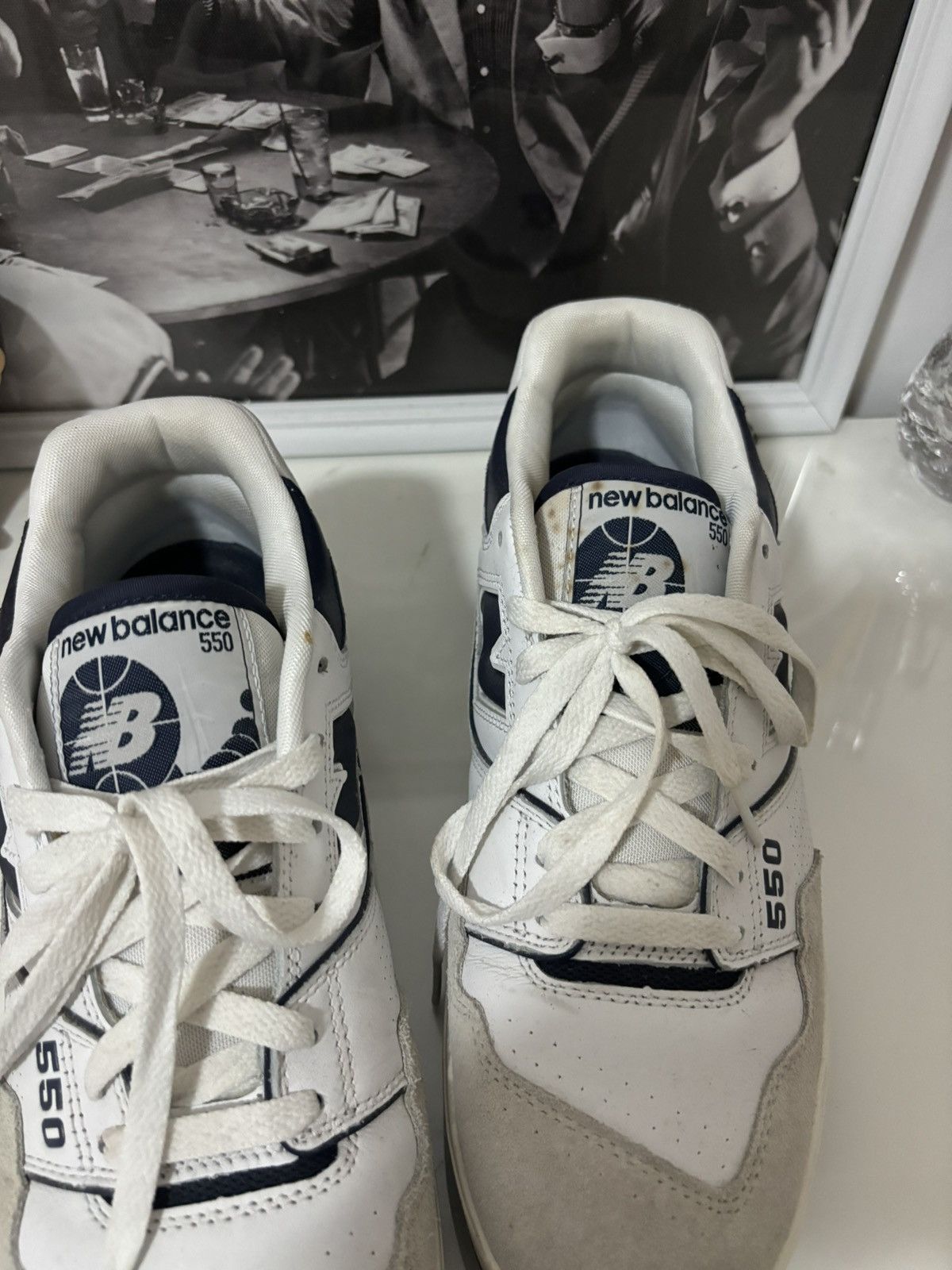 New Balance New Balance 550 Navy Size US 9.5 / EU 42-43 - 5 Thumbnail
