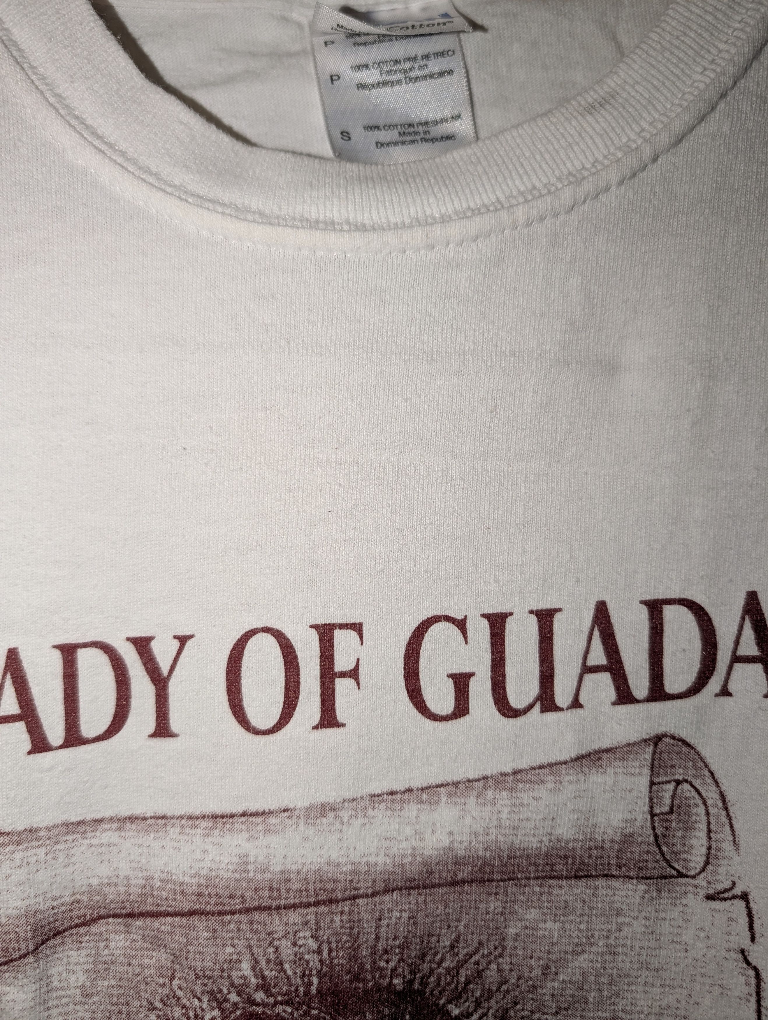 Vintage Vintage Y2K Our Lady of Guadalupe Pray for Us White T-Shirt Size US S / EU 44-46 / 1 - 5 Thumbnail
