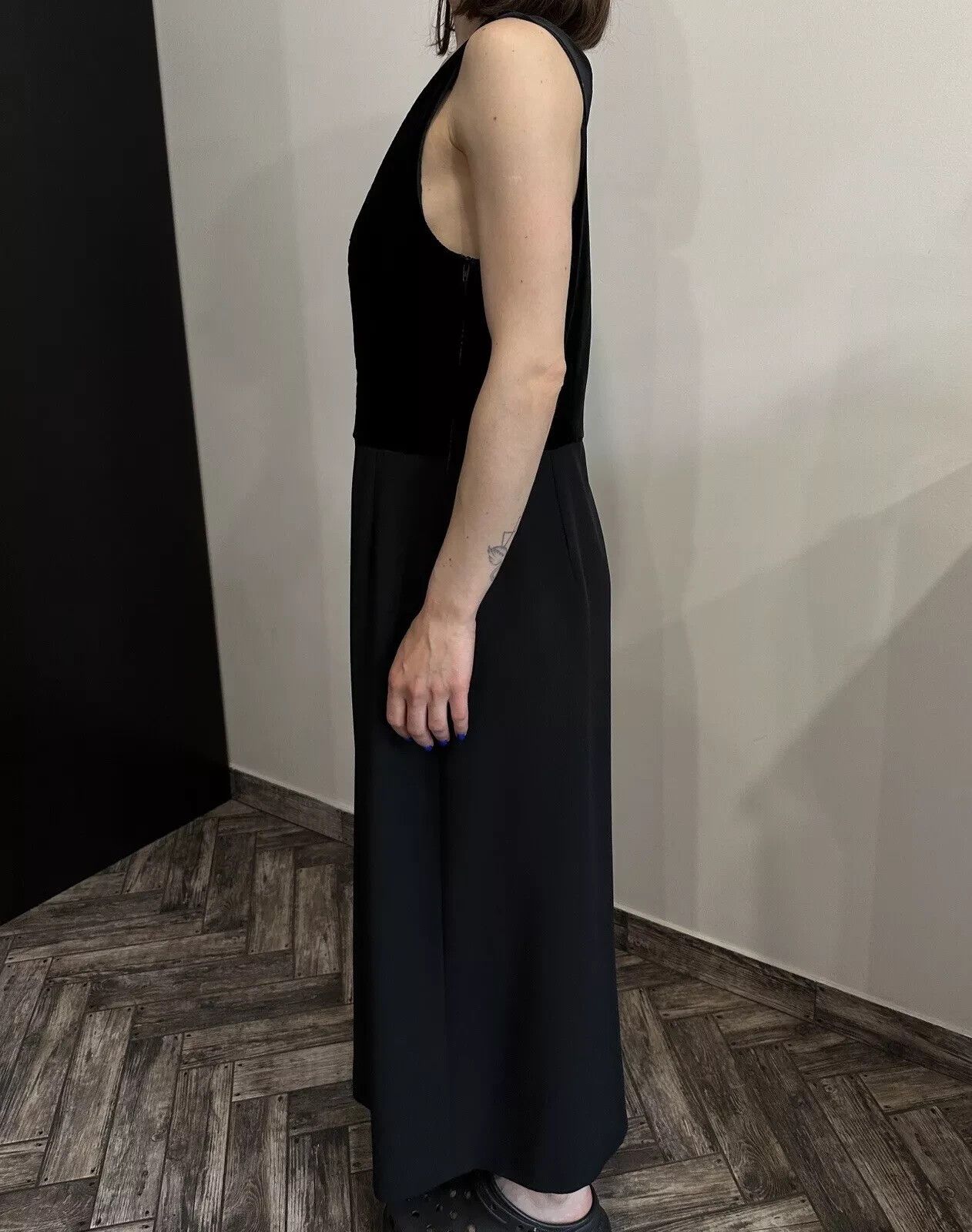 Sportalm Kitzbuhel Sportalm Kitzbuhel Velour Maxi Long Dress Womens Black Size XS / US 0-2 / IT 36-38 - 5 Thumbnail