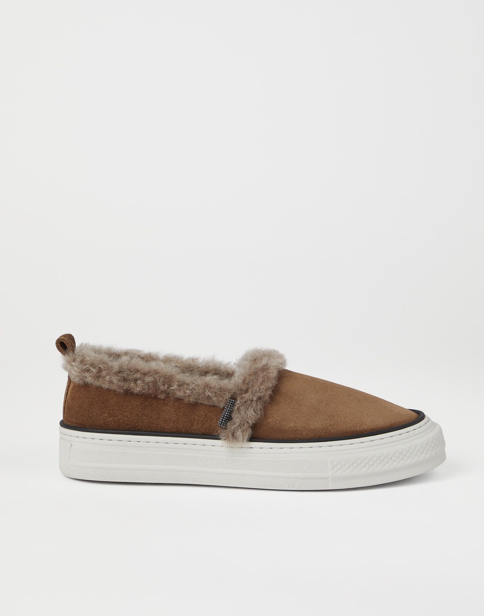 Brunello Cucinelli o1la1rc1a1025 Suede Slip-On Sneakers in Brown Size US 8 / IT 38 - 5 Thumbnail