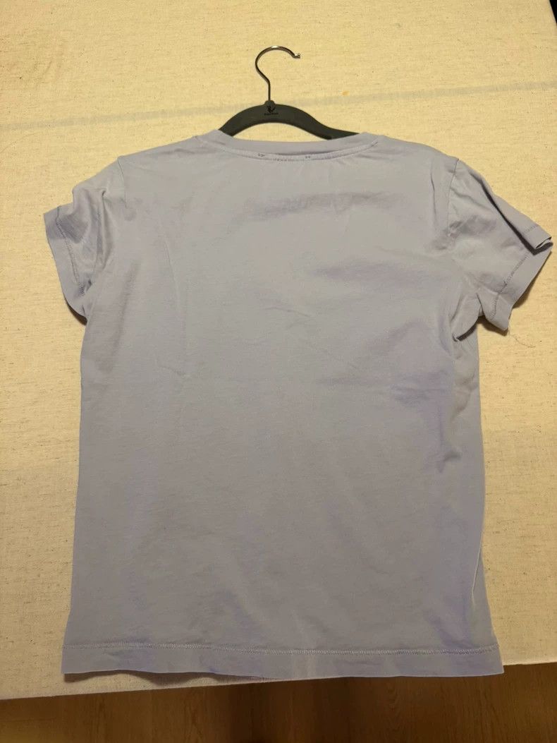 Helmut Lang HELMUT LANG Gray and purple short-sleeved T-shirt Size S / US 4 / IT 40 - 4 Thumbnail