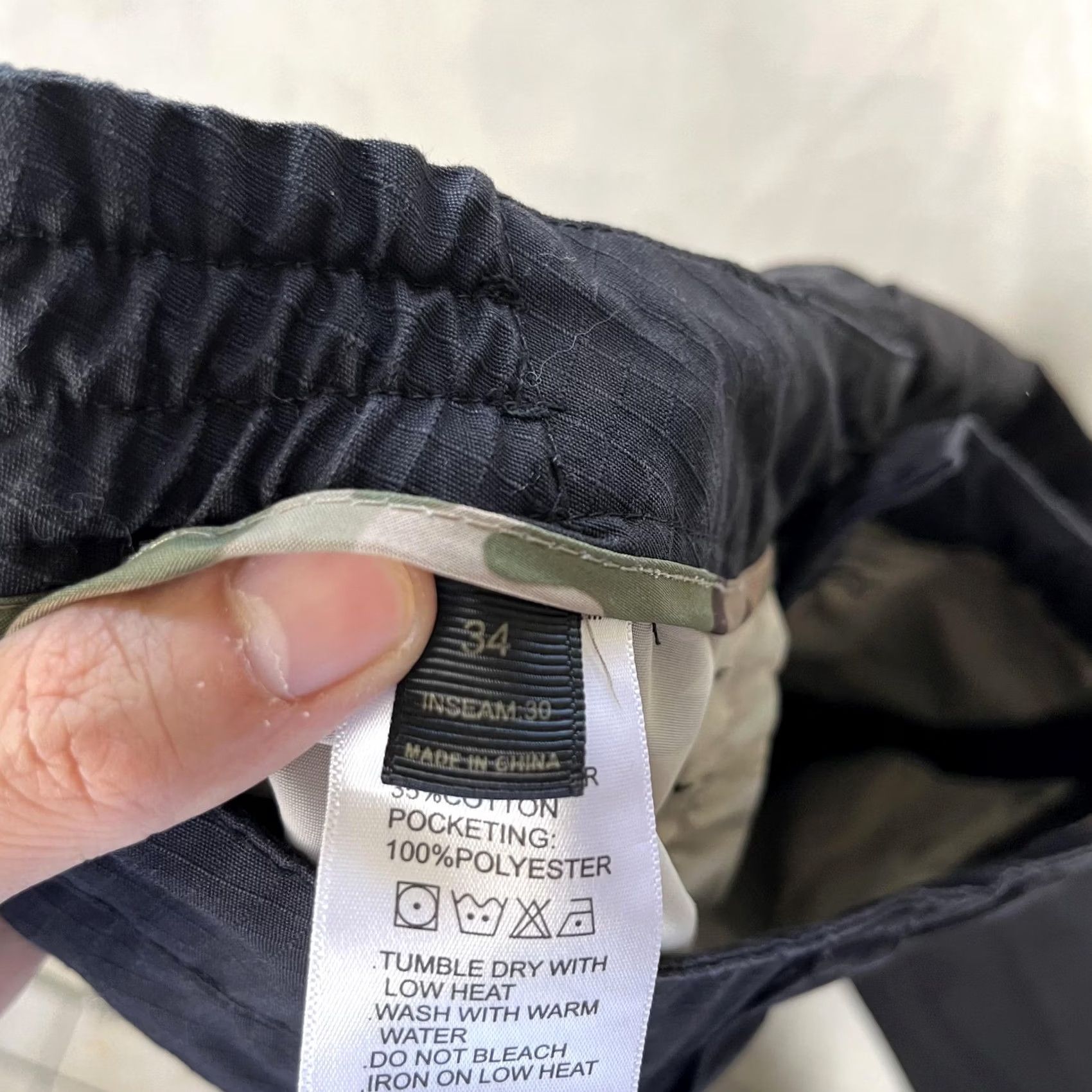 Vintage Free Soldier Mens Pants Black Cargo 34x30 Relaxed Fit Ripstop Pocket Utility Workwear Outdoor Size US 34 / EU 50 - 6 Thumbnail