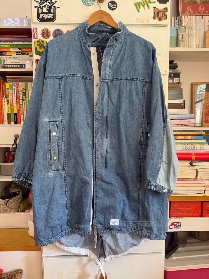 Wtaps Wtaps Long Denim Jacket Windbreaker Size US S / EU 44-46 / 1 - 1 Thumbnail