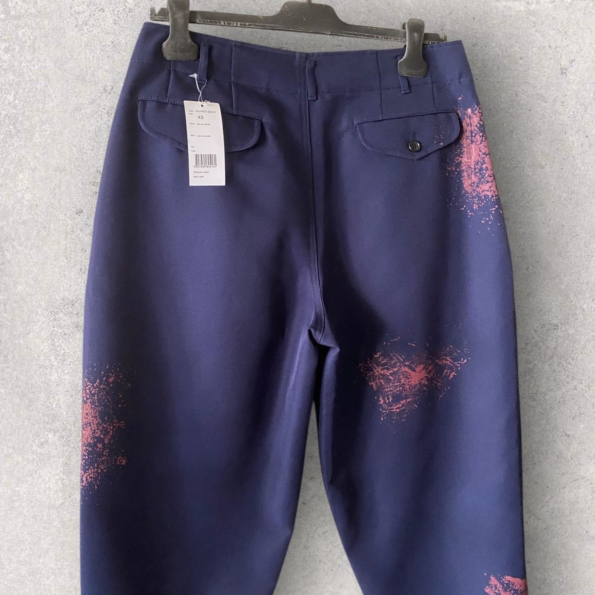 Comme des Garcons × Comme des Garcons SHIRT NWT S/S24 Hand Print Color Splash Crop Pants Size US 30 / EU 46 - 6 Thumbnail