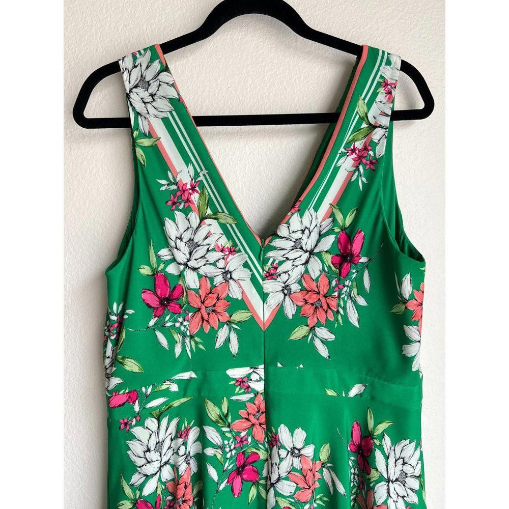 Vince Camuto Vince Camuto Floral Handkerchief-Hem A-Line Dress Green Size |  Grailed