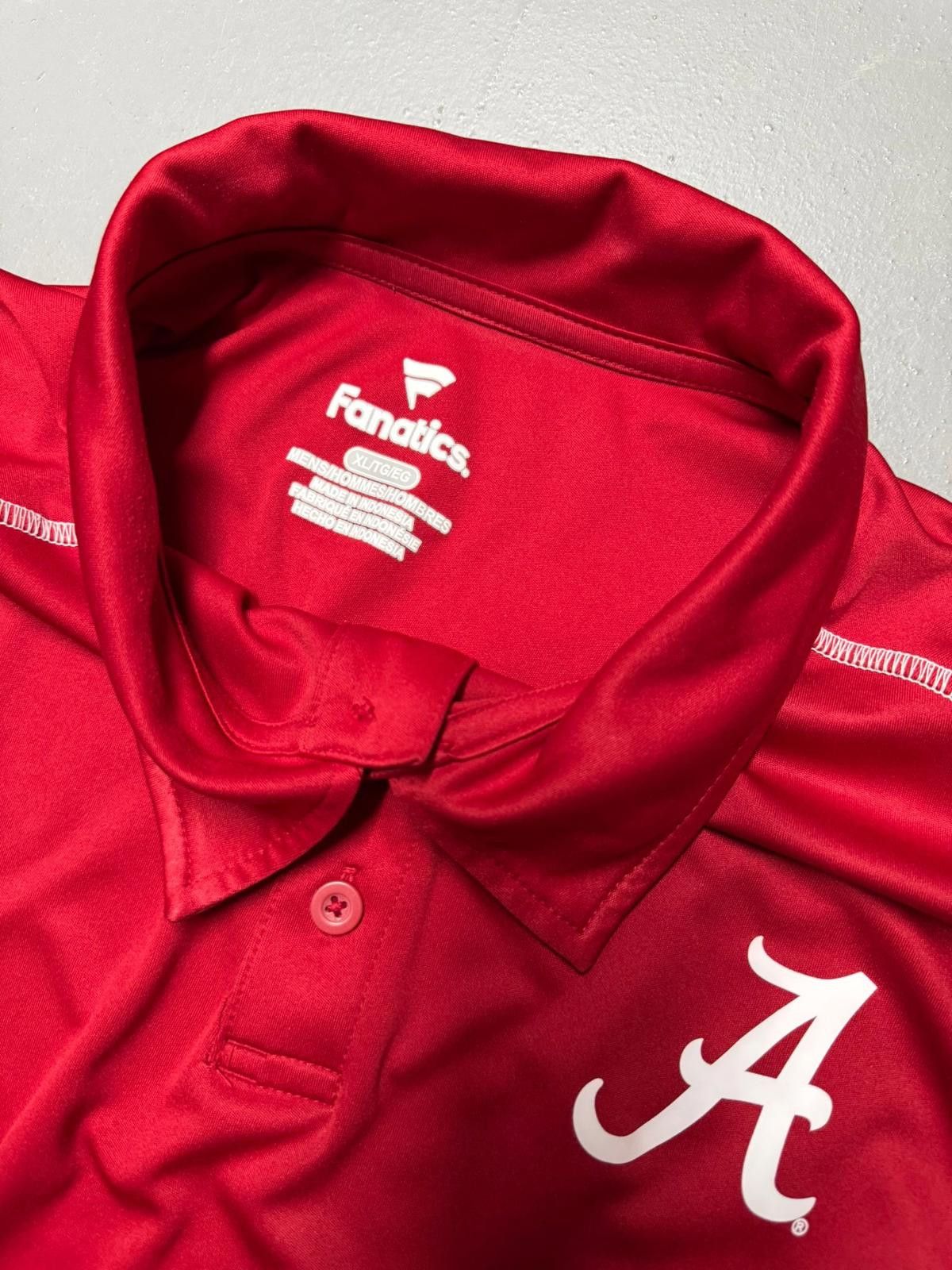 Designer Fanatics Alabama Crimson Tide Red Polo Shirt Size US XL / EU 56 / 4 - 4 Thumbnail