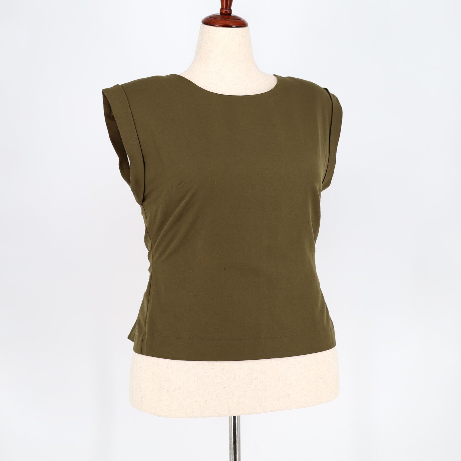 Frame Frame Women Linen/Cotton Lace Back Sleeveless Top Size L Size L / US 10 / IT 46 - 3 Thumbnail