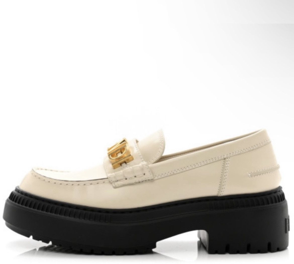 Fendi FENDI Vitello Abrasivato Fendigraphy 50mm Loafers Size US 8 / IT 38 - 2 Thumbnail