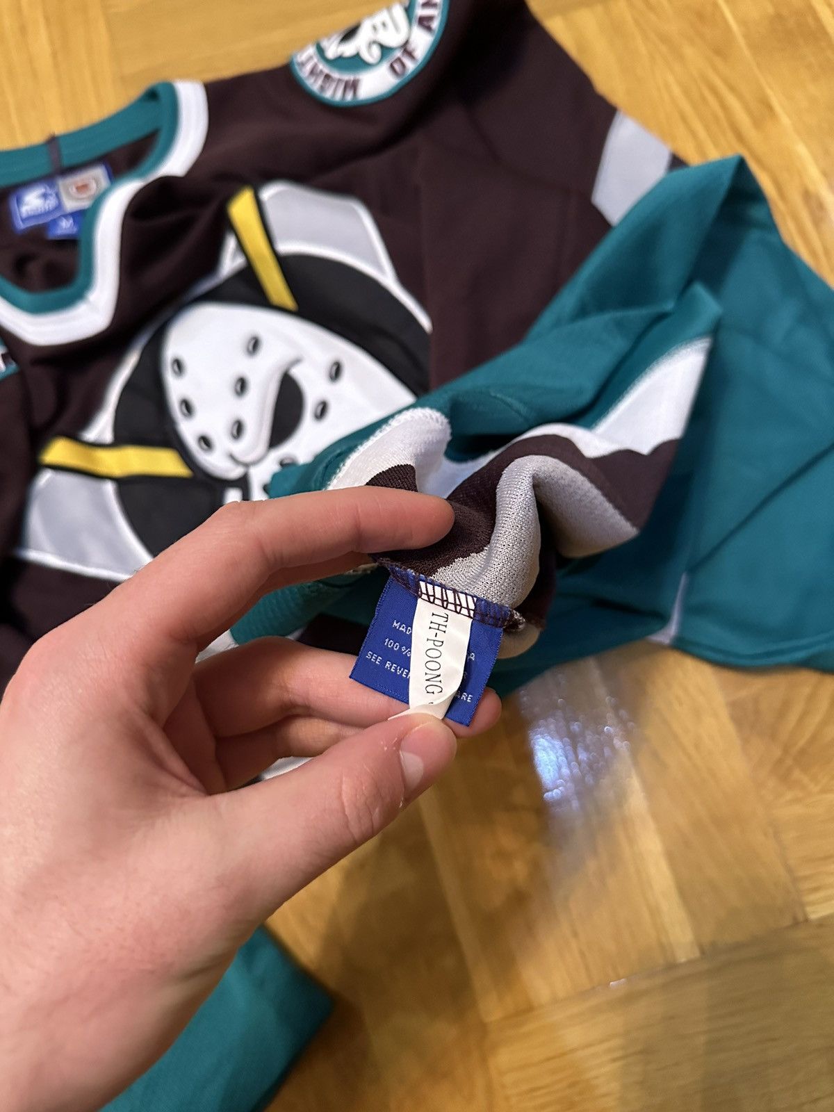 NHL × Starter Vintage Starter Anaheim Mighty Ducks Jersey hockey Size US M / EU 48-50 / 2 - 9 Thumbnail