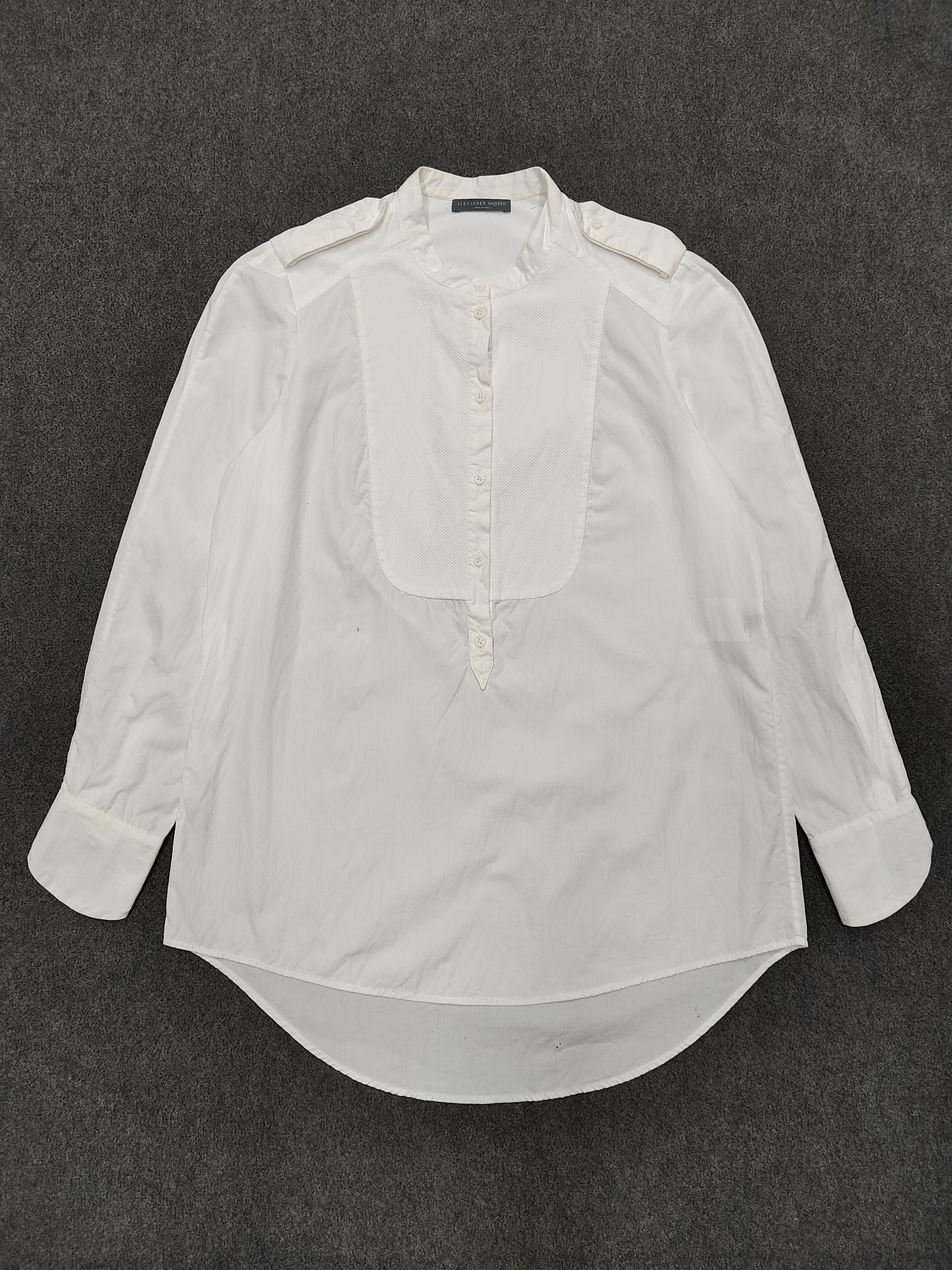 Alexander McQueen- Bip Front Panel Military Tailoring Blouse