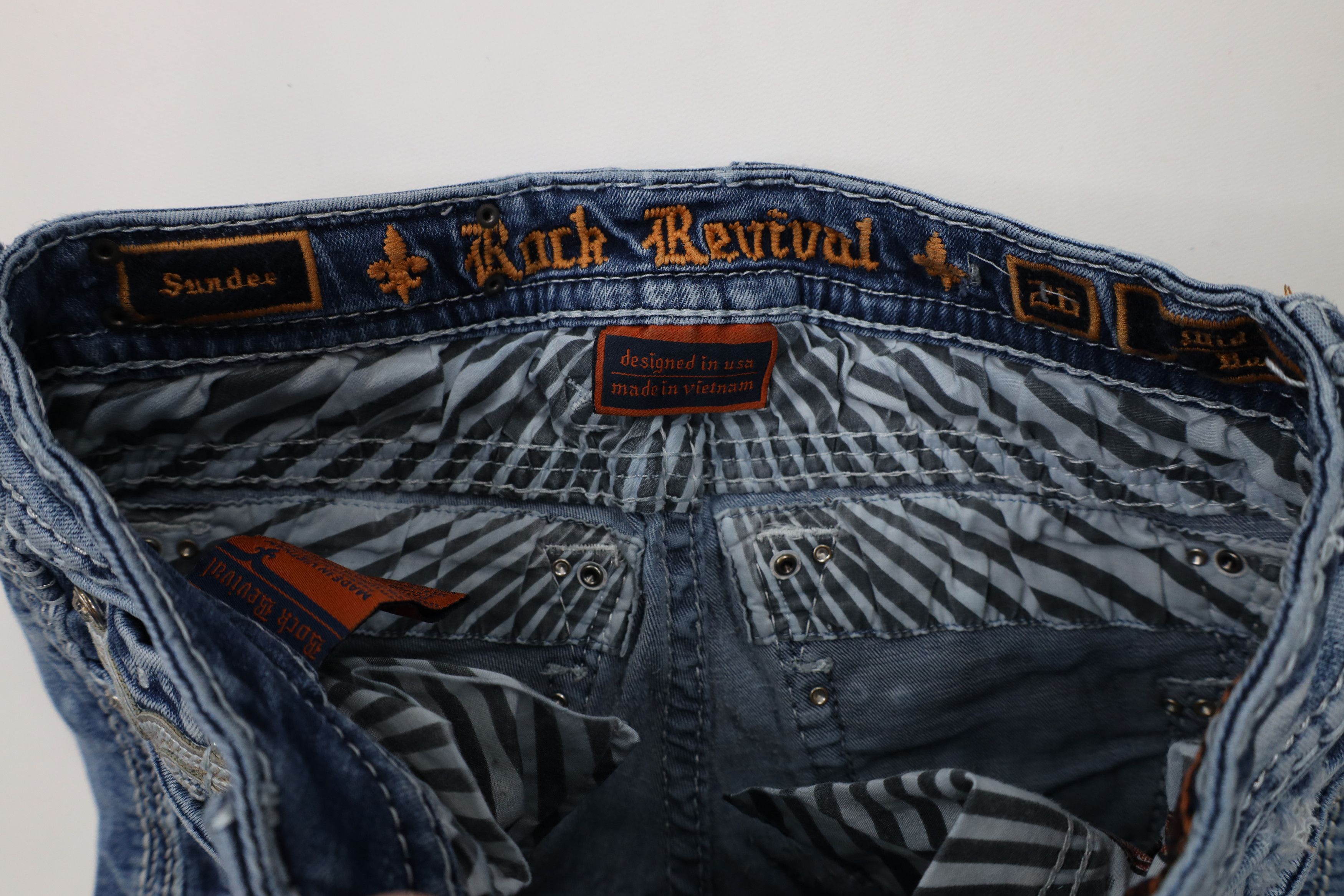Rock Revival × Vintage Rock Revival Thick Stitch Sundee Mid Rise Bootcut Jeans Size 26" / US 2 / IT 38 - 7 Thumbnail