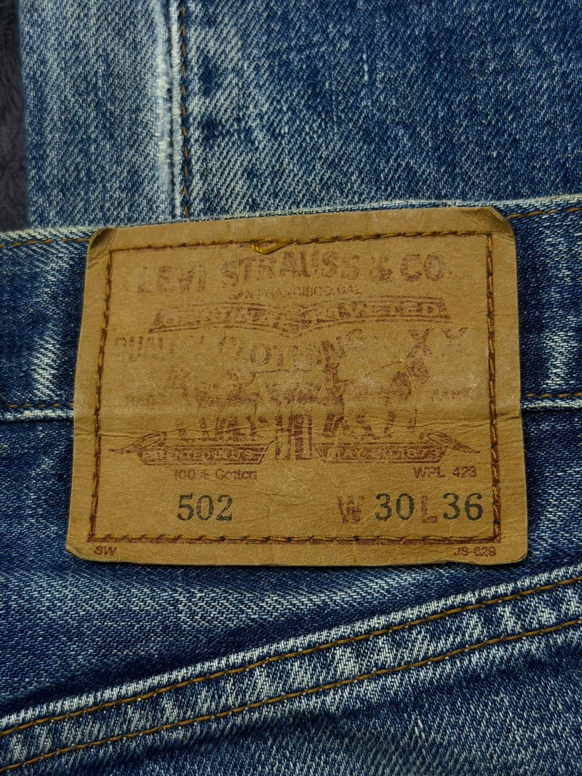 Levi's Vintage Clothing Vintage 90s Levi’s 502-XX Big E Talon Japan Selvedge Denim Size US 30 / EU 46 - 17 Thumbnail