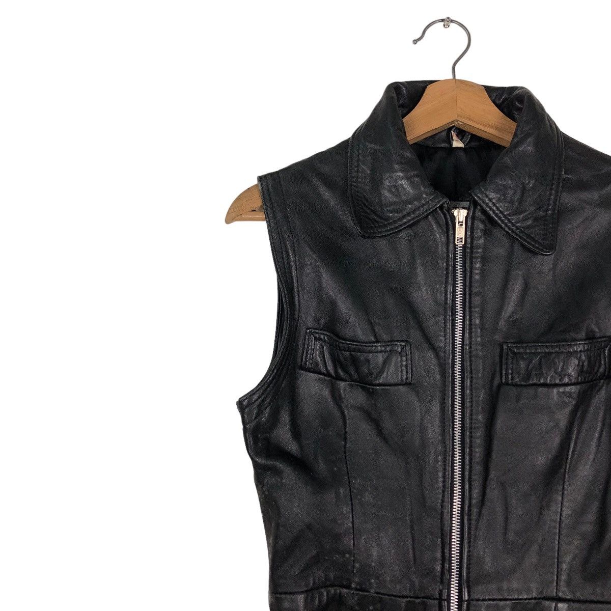 Japanese Brand Vintage TankTop Biker Vest Genuine Leather Renegade England Size US M / EU 48-50 / 2 - 7 Thumbnail