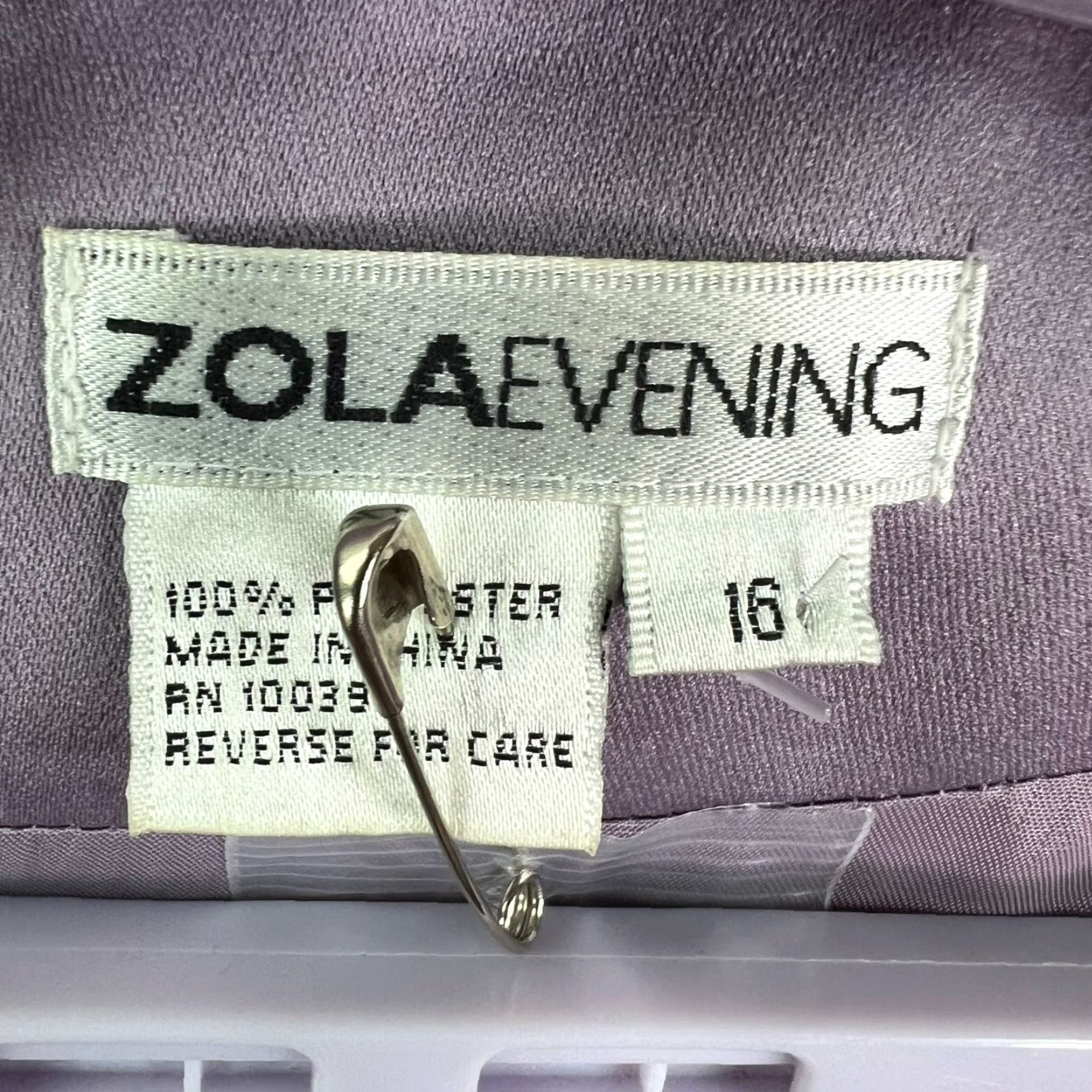Vintage ZOLA Evening Wear Leaf Pattern Blazer Womens Size 16 Purple Size XXL / US 16-18 / IT 52-54 - 7 Thumbnail
