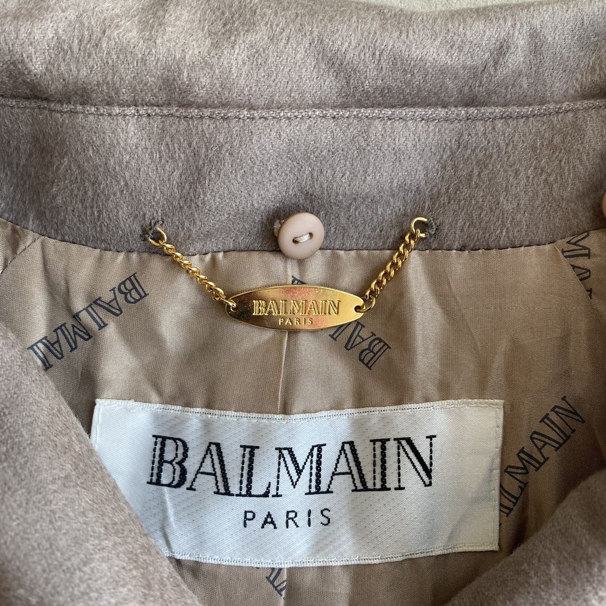 Balmain × Designer Balmain Paris Cashmere Trench Coat Size US M / EU 48-50 / 2 - 13 Thumbnail