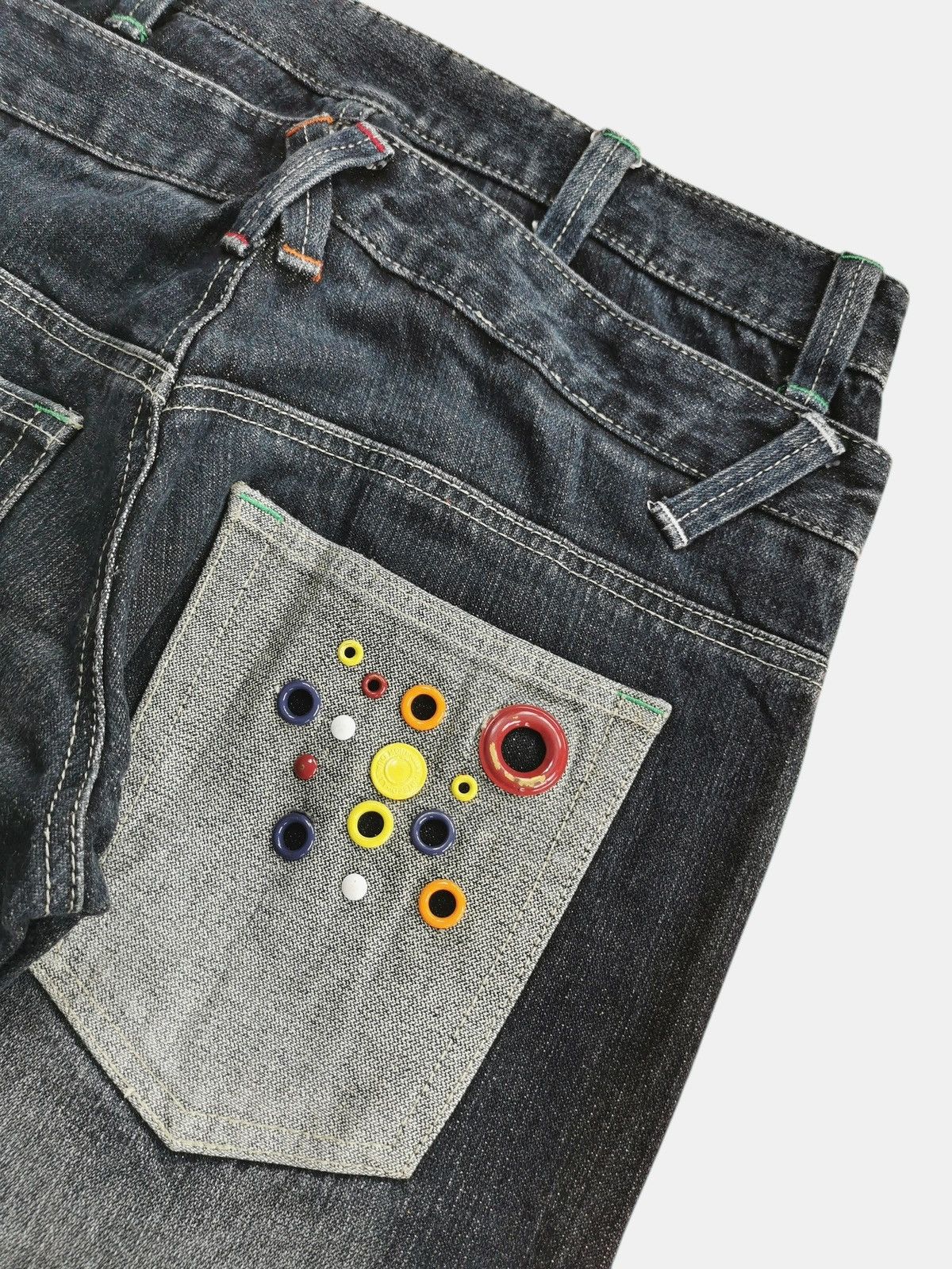 Kapital Distressed Black Denim Jeans Style Kapital Jeans Size US 30 / EU 46 - 5 Thumbnail