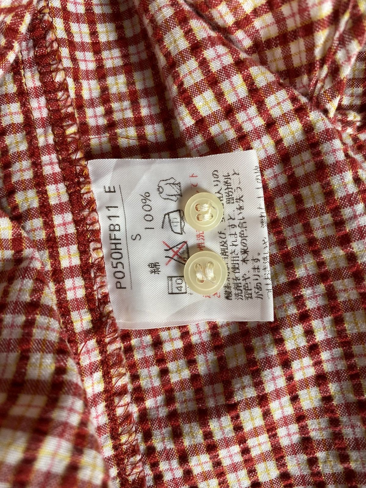 Karl Helmut Karl Helmut Red Checkered Shirt with Decorative Patches Size US S / EU 44-46 / 1 - 6 Thumbnail
