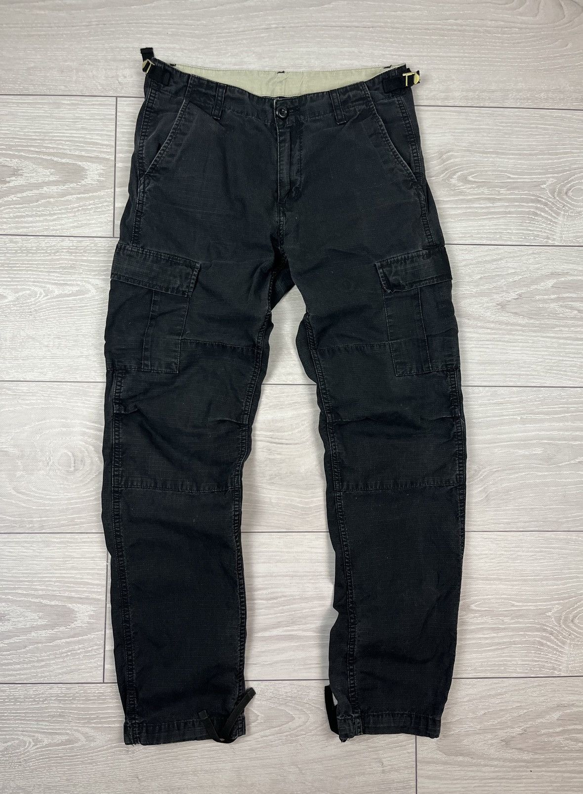 Carhartt Carhartt Aviation Black Cargo Pocket Pants Size US 30 / EU 46 - 1 Thumbnail
