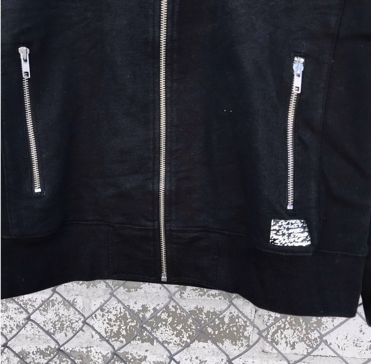 Futura × Stussy Stussy X Futura Rare Zip Up hoodie | Grailed