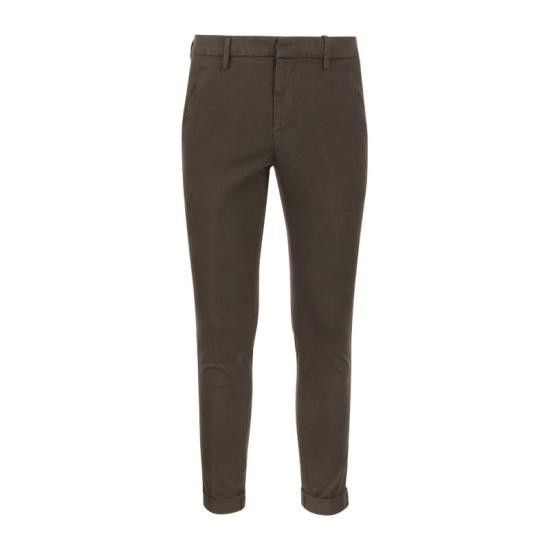 Dondup DONDUP Men Straight Pants UP235 GSE043U PTD DU BROWN Size US 33 - 1 Thumbnail
